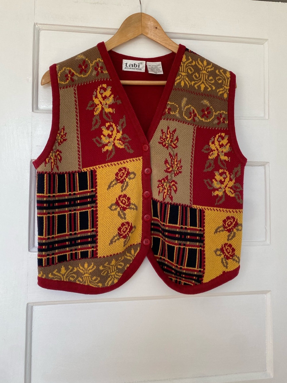 Tabi Cottagegore country vintage cotton floral vest